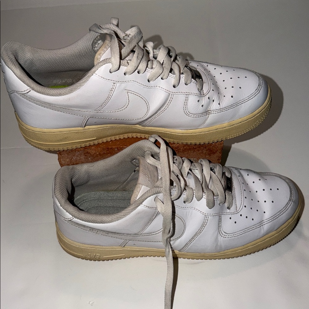 Nike White Lace-Up Sneakers